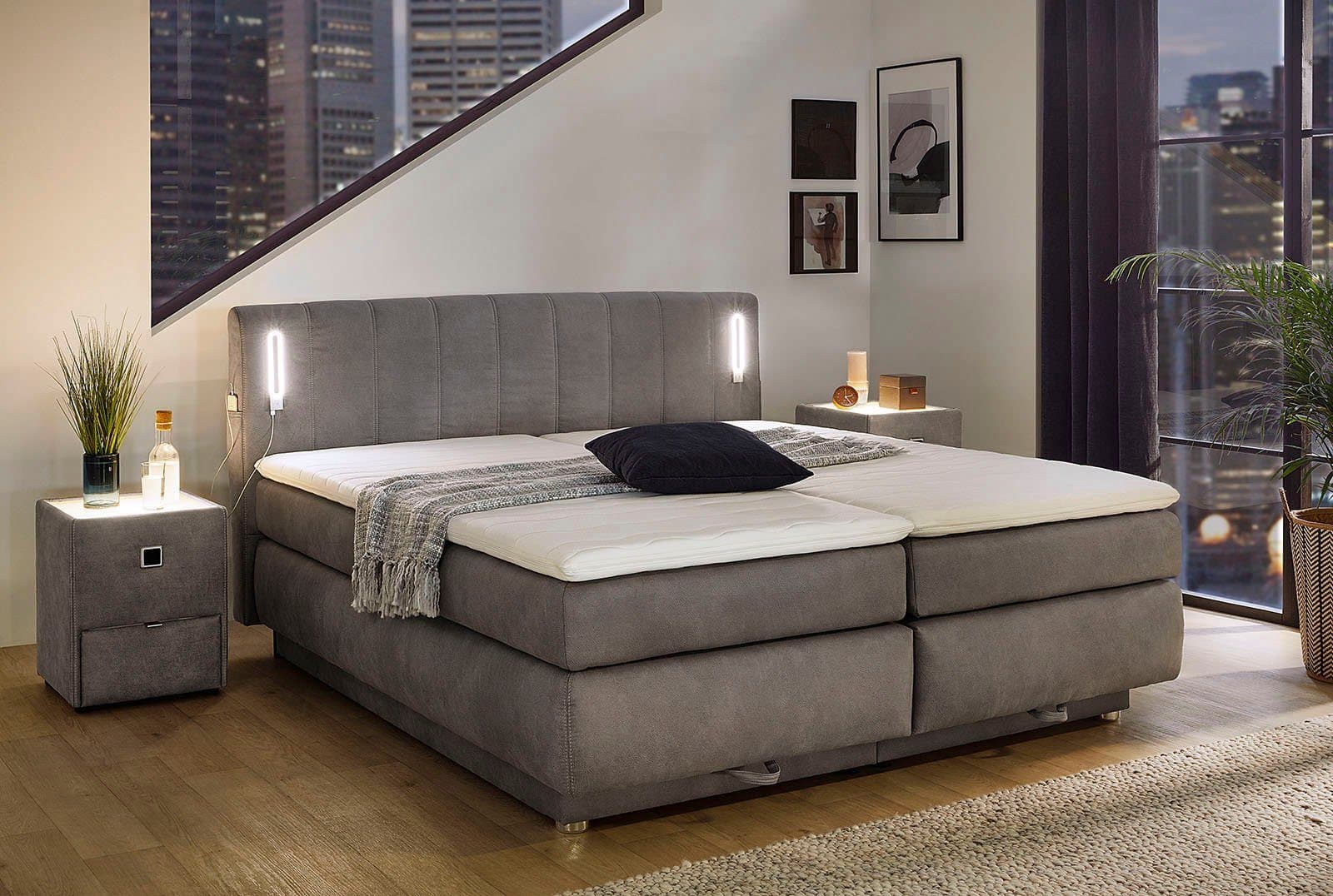 Jockenhöfer Gruppe Boxspringbett Kati | Grau