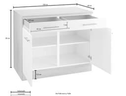 OPTIFIT Unterschrank Kalmar | Grau