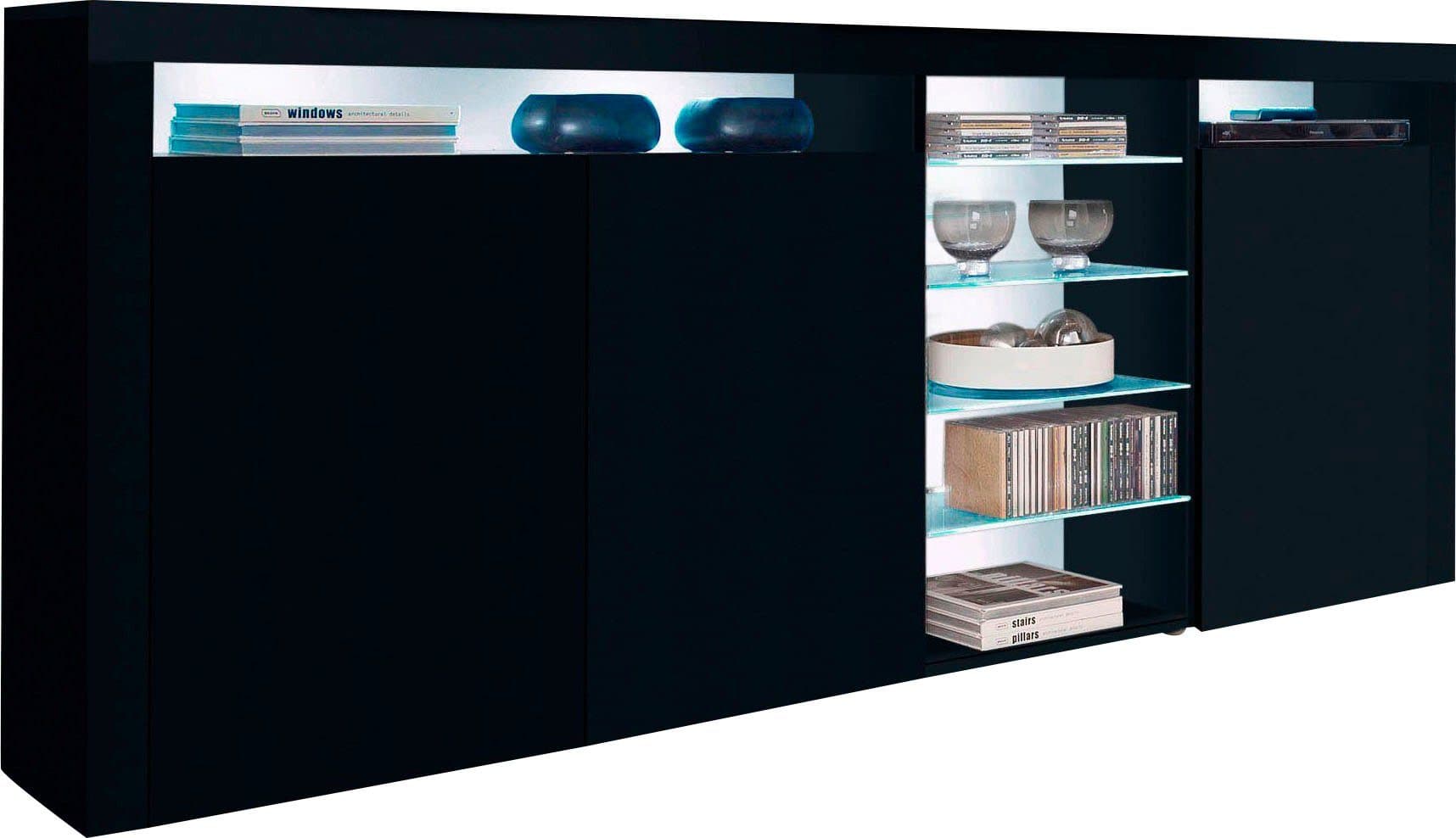 borchardt Möbel Highboard Santa Fe | Schwarz