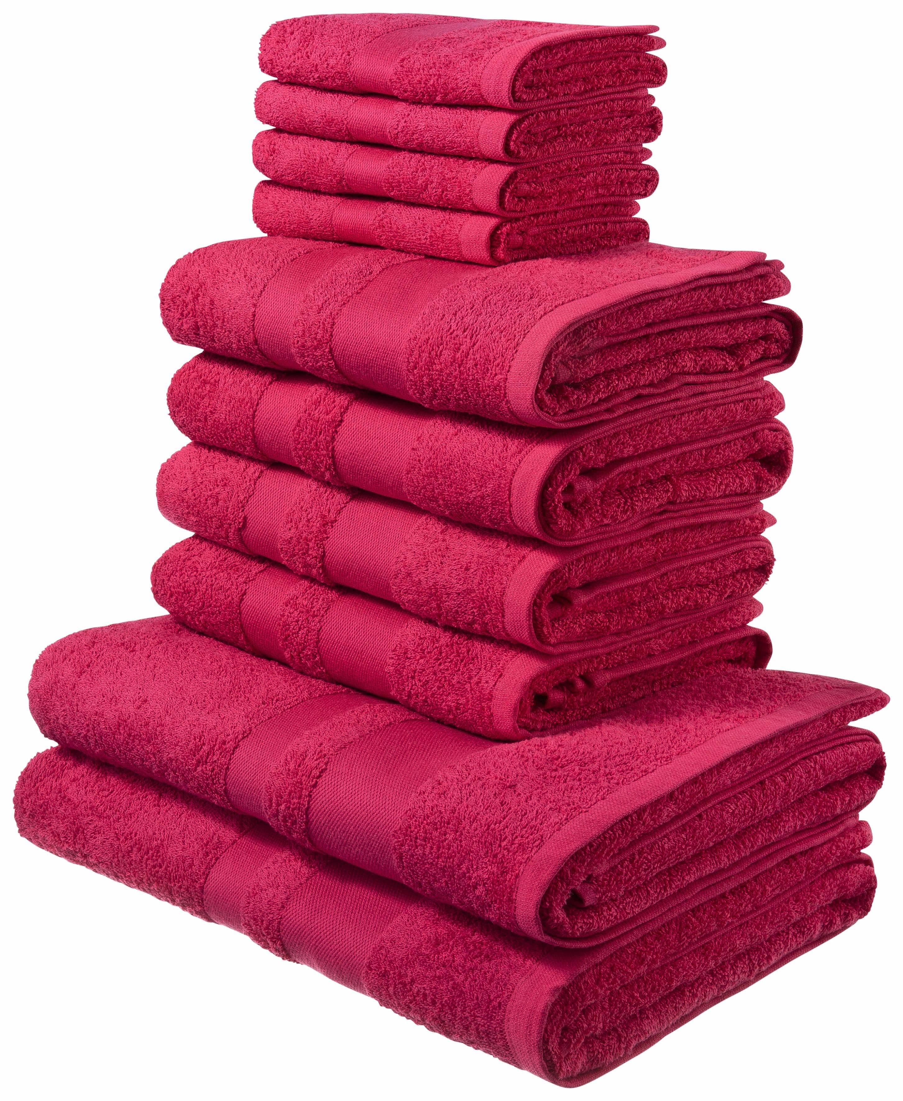 OTTO home Handtuch Set Vanessa | Rot