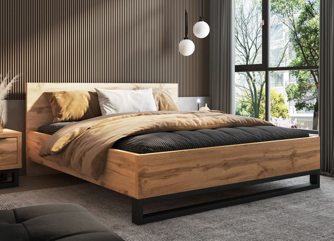Home affaire Bett Bronne | Holztöne