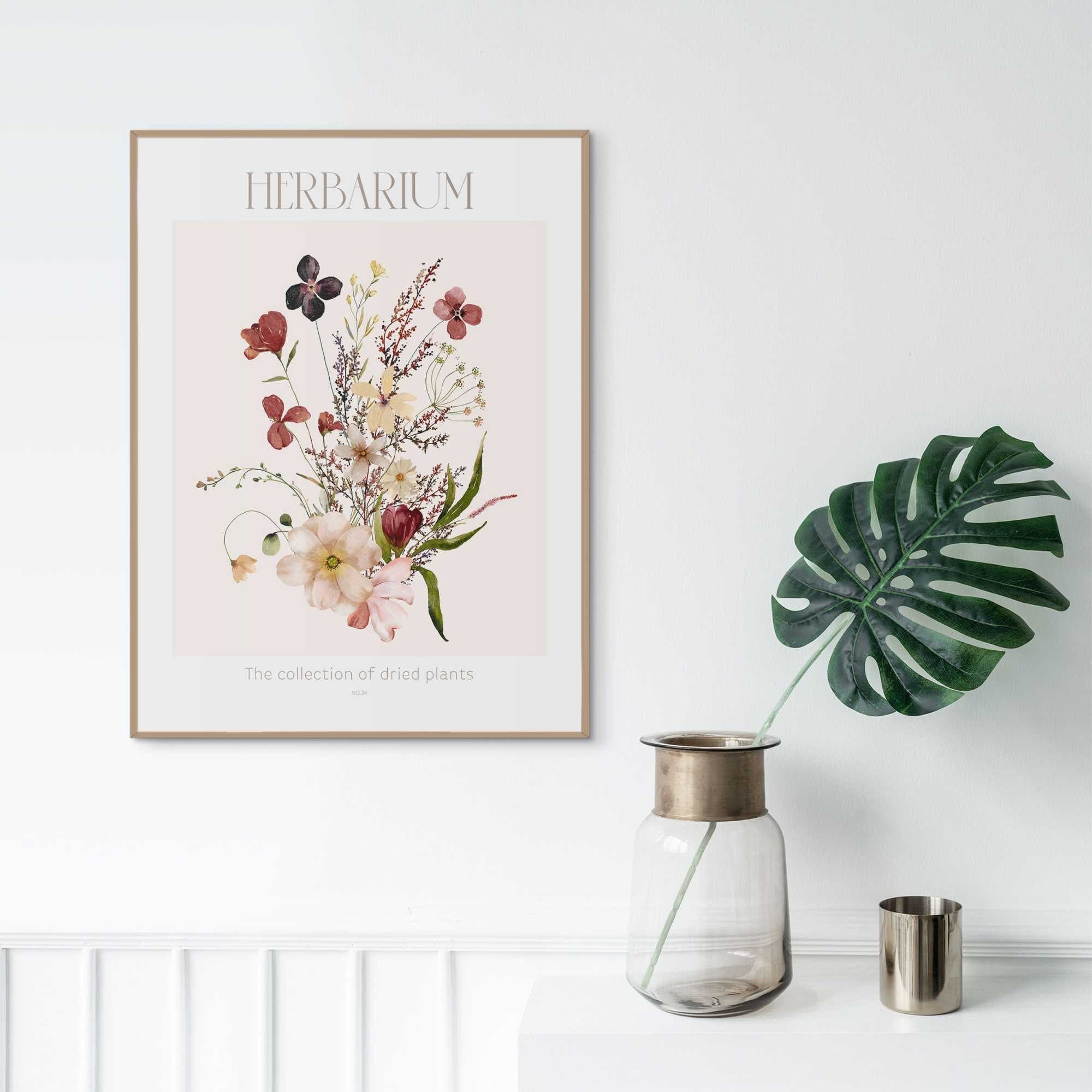 Reinders! Bild mit Rahmen Herbarium | Braun