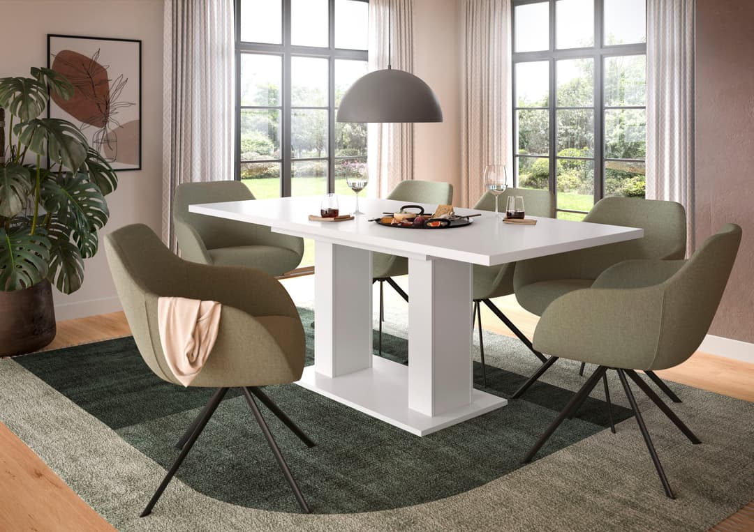 Home affaire Esstisch Motus | Weiß