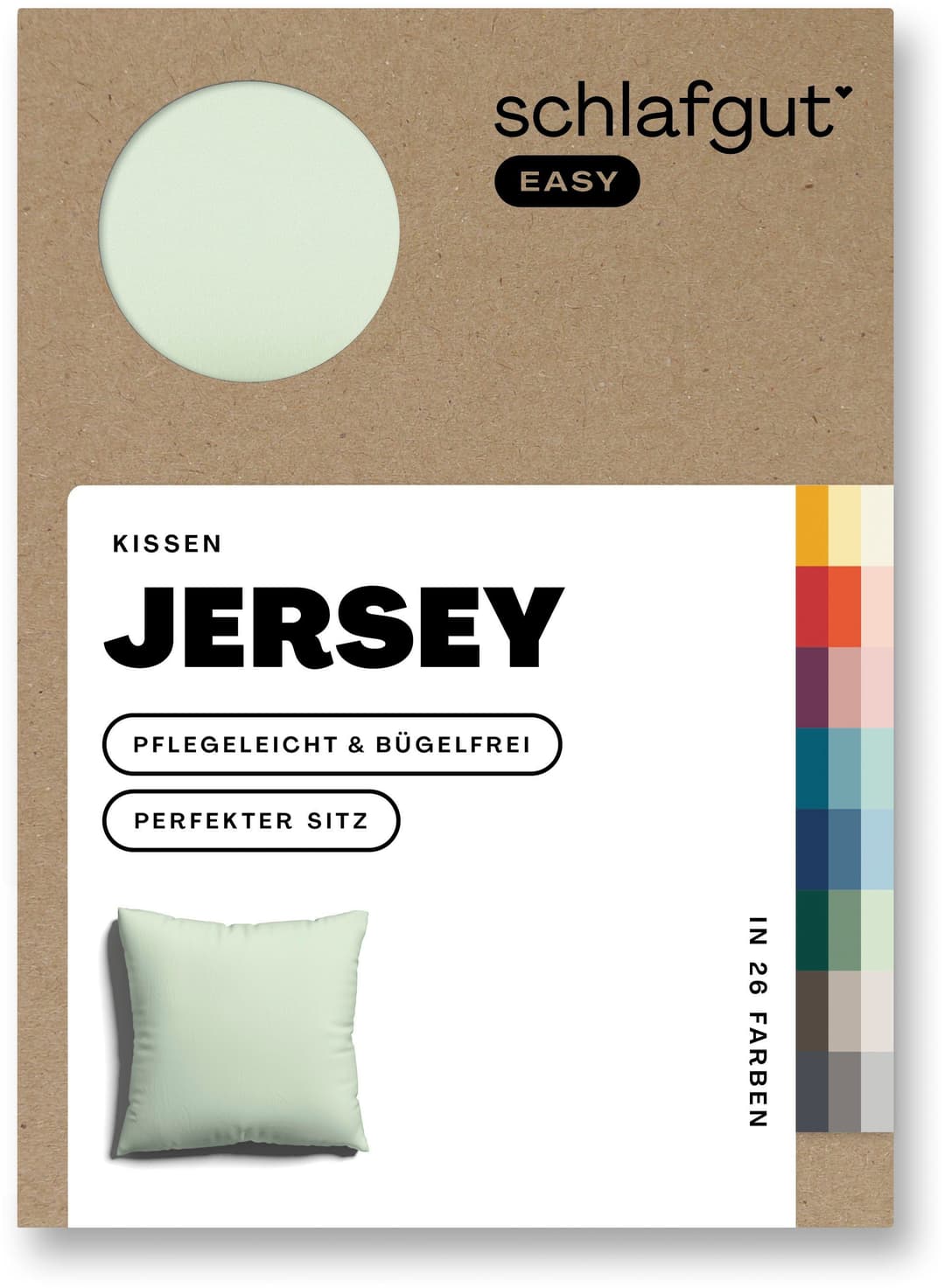 Schlafgut EASY JERSEY Kissenhülle | Grün