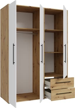 FORTE Kleiderschrank Mokkaris | Holztöne