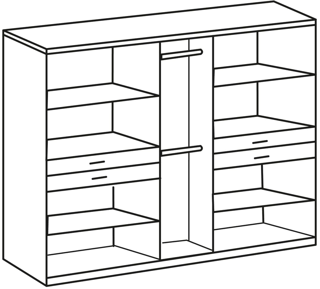 Wimex Kleiderschrank Taiga | Holztöne