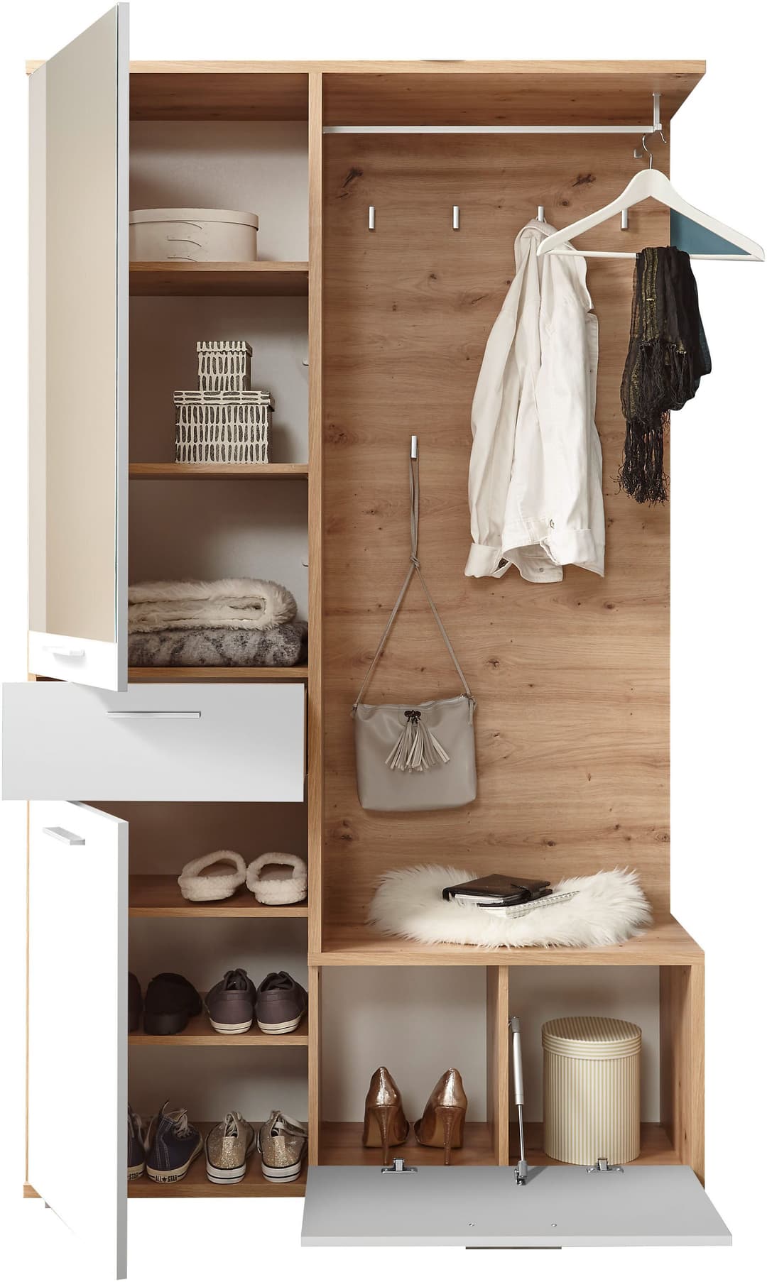 HBZ Entra Garderobe | Holztöne