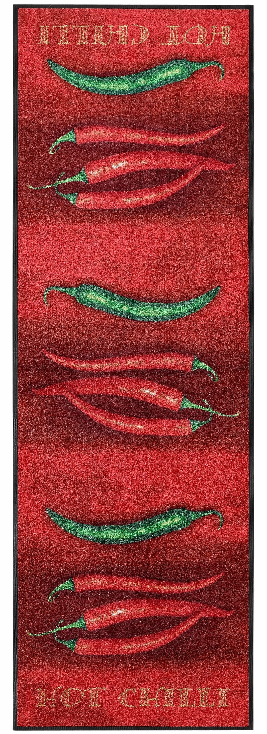 wash+dry by Kleen-Tex Küchenläufer Hot Chili | Rot
