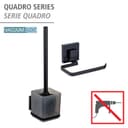 WENKO WC-Garnitur Vacuum-Loc Quadro | Schwarz 3