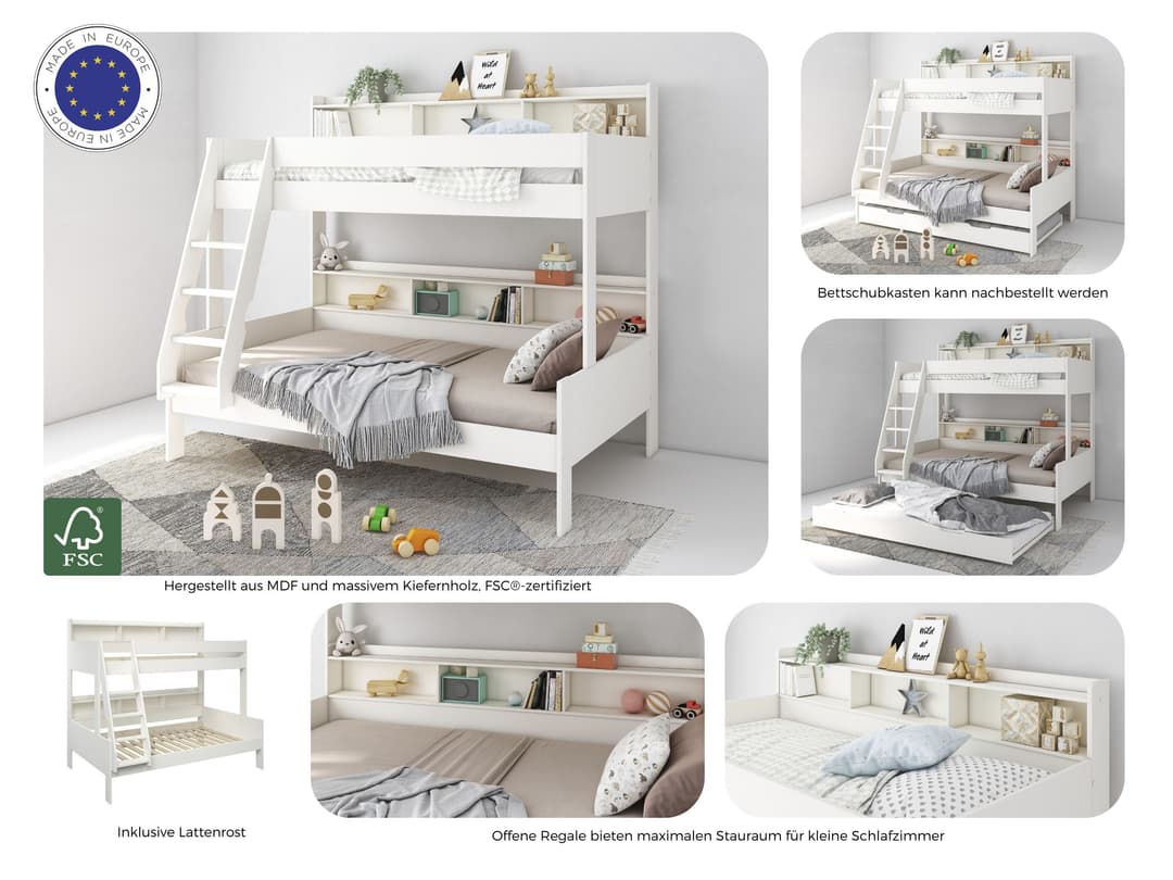 OTTO home Etagenbett Jaime II | Weiß
