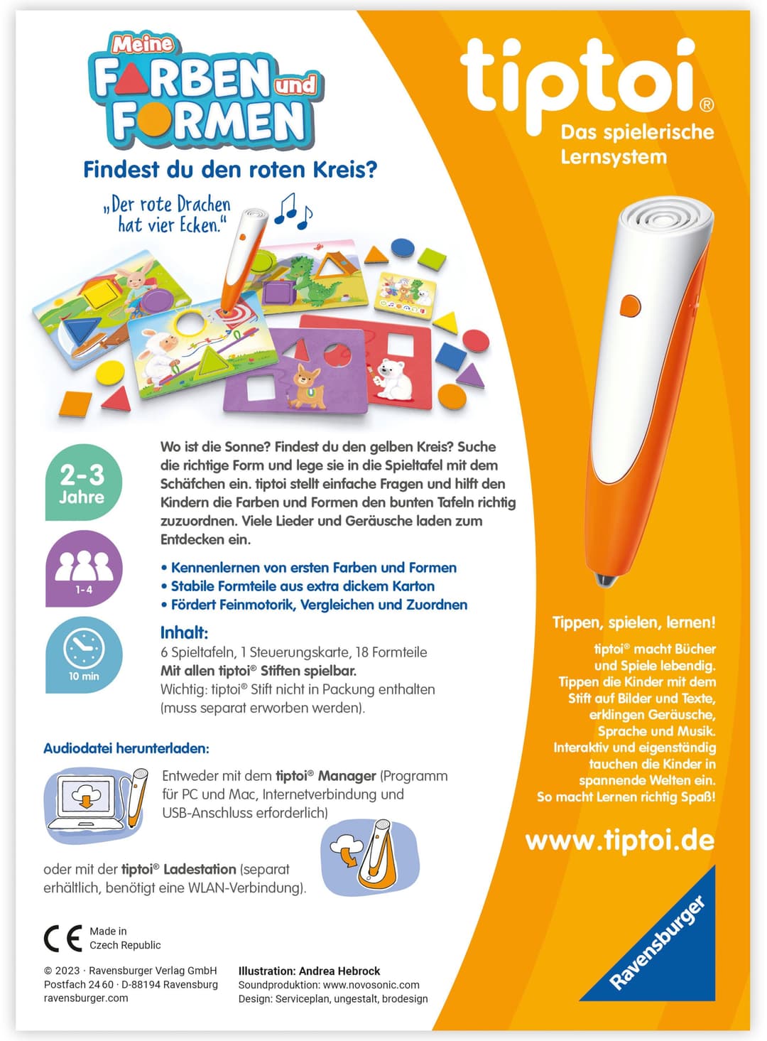Ravensburger tiptoi® Meine Farben und Formen | Mehrfarbig