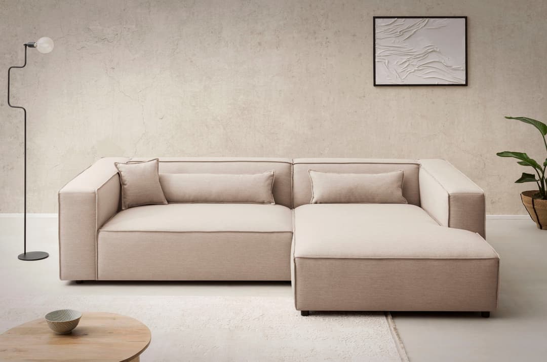 LeGer Home by Lena Gercke Ecksofa PIARA XXL | Beige