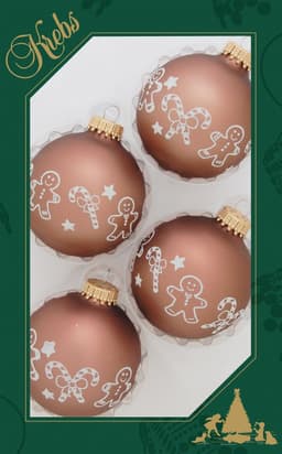 Krebs Glas Lauscha Weihnachtsbaumkugel CBK00046 | Braun