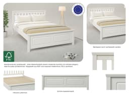 OTTO home Bett Fredegard | Weiß