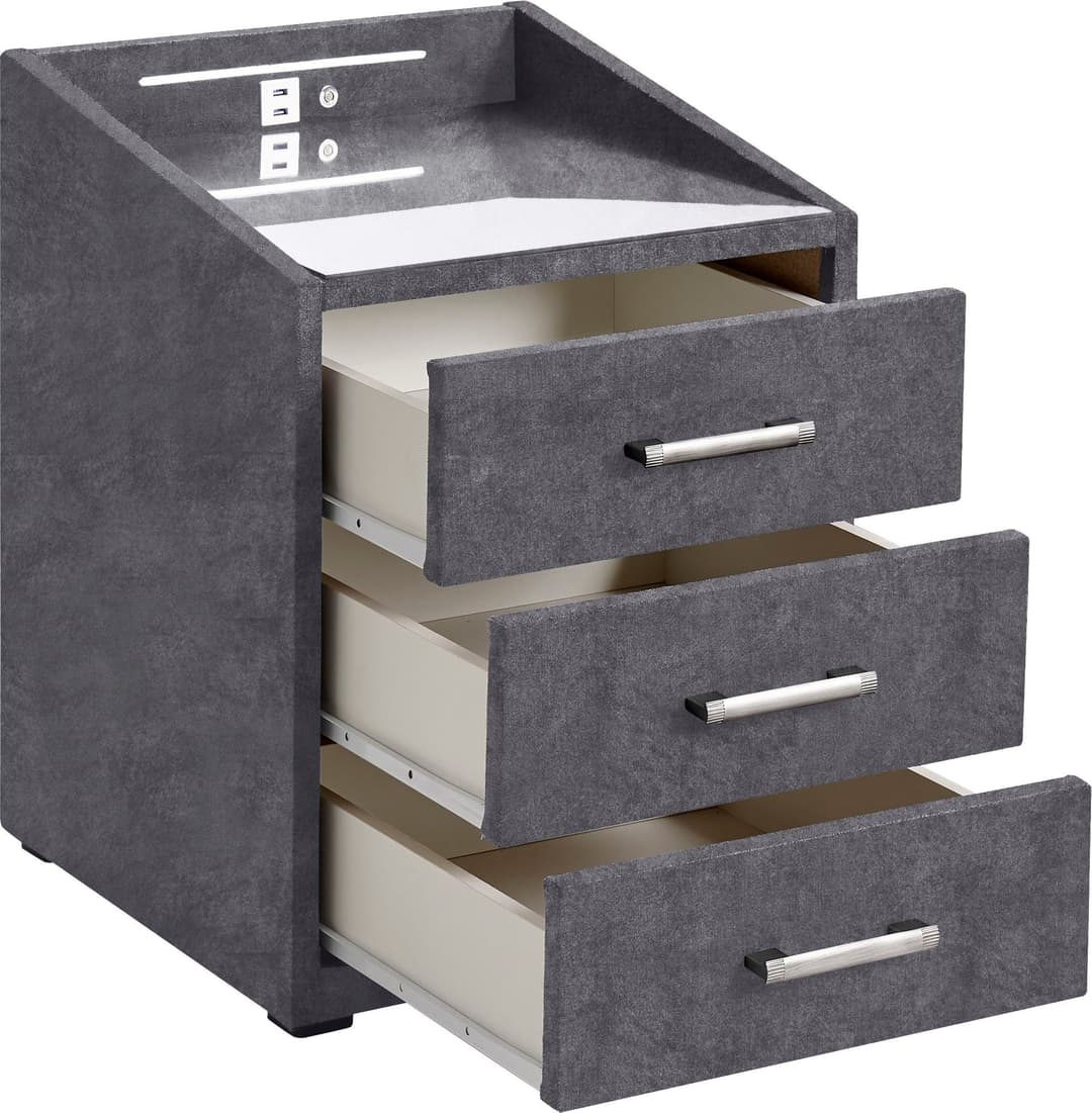 ED EXCITING DESIGN Nachtkonsole Moon | Grau
