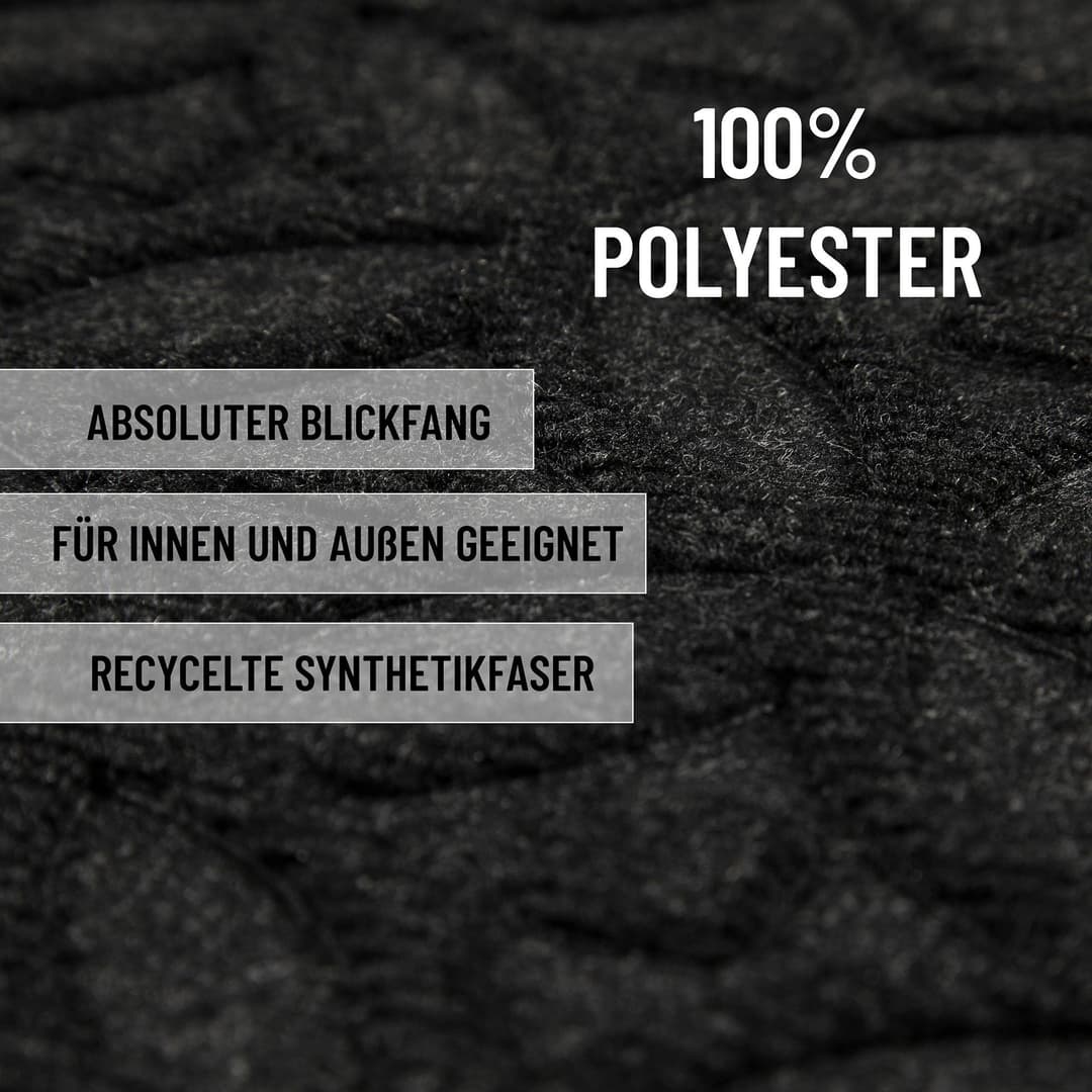 Wecon home Fußmatte Midnight Mosaic | Schwarz