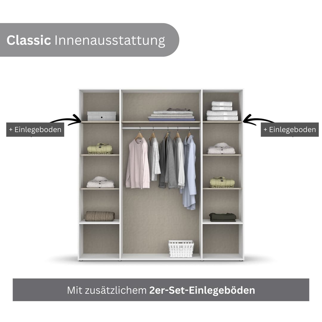 rauch VOYAGER Kleiderschrank | Grau