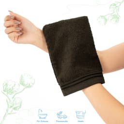 HAMMETEX Waschlappen 2er-Set | Braun