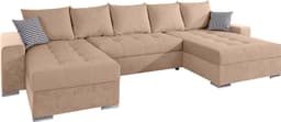 COLLECTION AB Wohnlandschaft Josy XXL U-Form | Beige