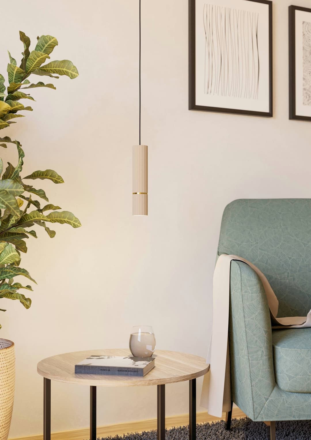 EGLO Hängeleuchte Caminia | Beige