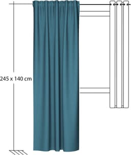 HOMING Vorhang Allen | Blau