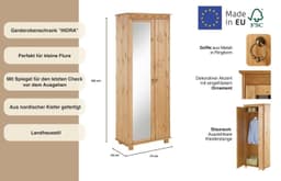 OTTO home Garderobenschrank Indra | Holztöne