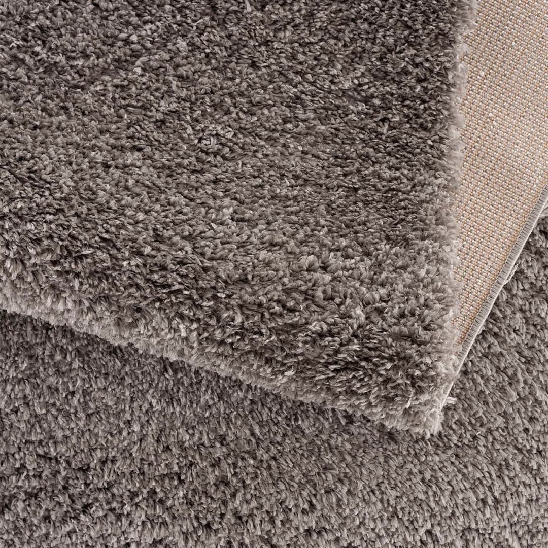 Carpet City Pulpy 100 Hochflor-Teppich | Grau