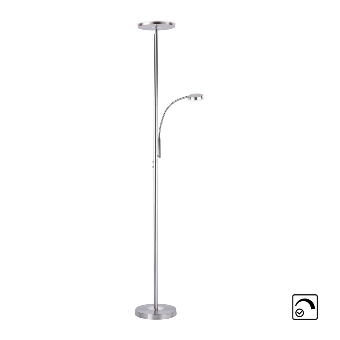 JUST LIGHT Stehlampe HANS | Silber
