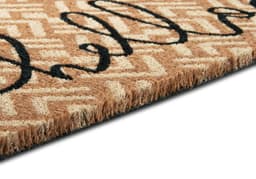HANSE Home Fußmatte Mix Mats Kokos Hello Geometric | Braun
