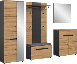 Home affaire Garderoben-Set REHAT | Holztöne