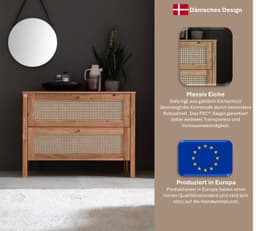 Home affaire Schubkastenkommode Hällevik | Holztöne