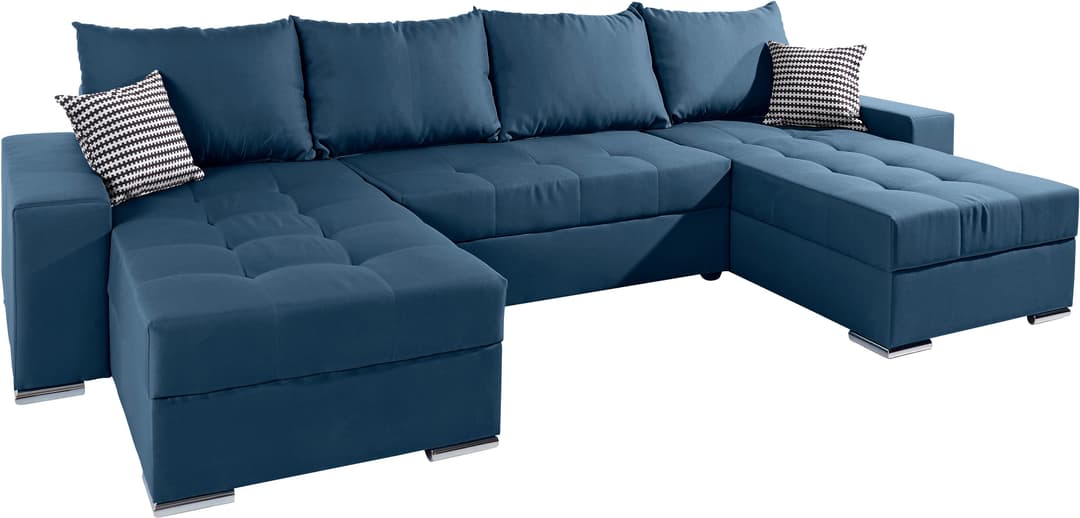 COLLECTION AB Wohnlandschaft Josy XL U-Form | Blau
