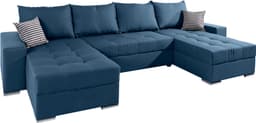 COLLECTION AB Wohnlandschaft Josy XL U-Form | Blau