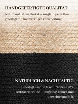 HANSE Home Pouf Looma | Braun