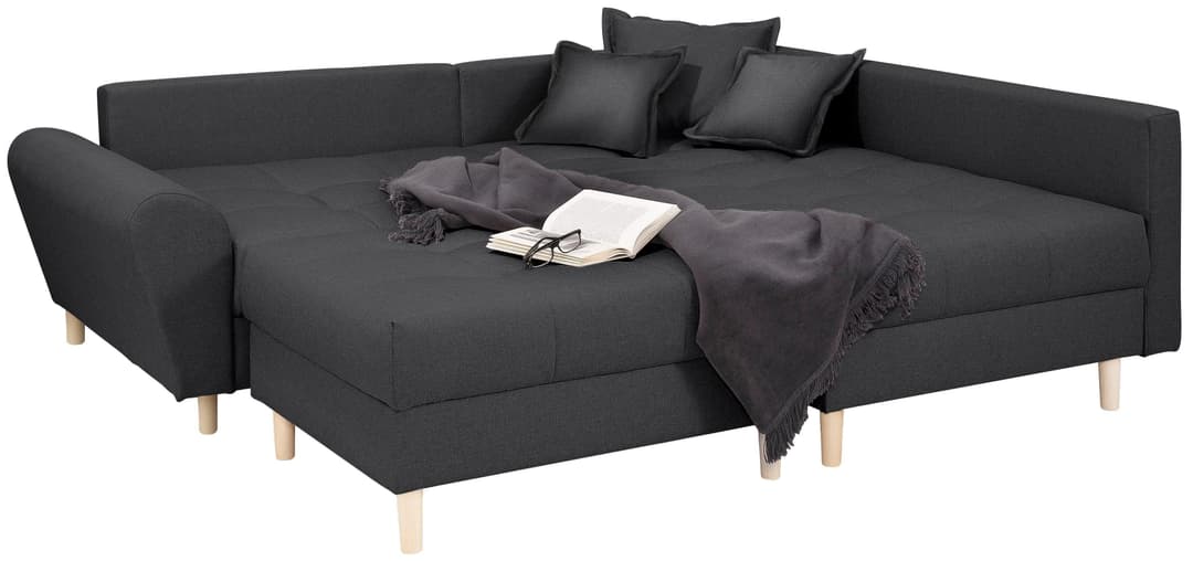 Home affaire Ecksofa Rice L-Form | Grau