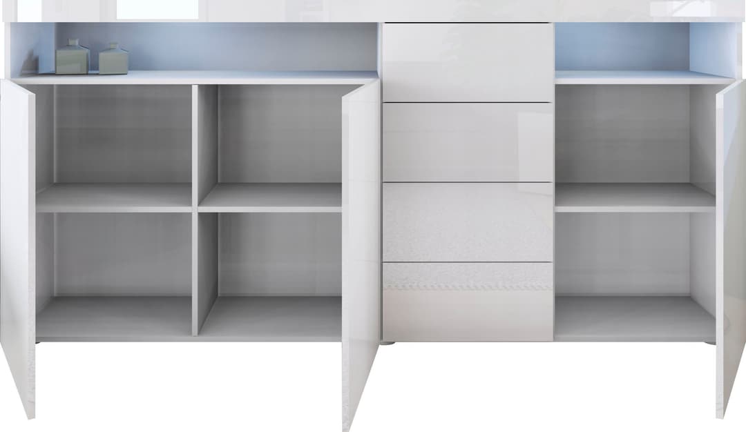 borchardt Möbel Highboard Kapstadt | Weiß