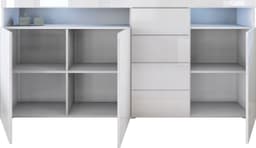 borchardt Möbel Highboard Kapstadt | Weiß