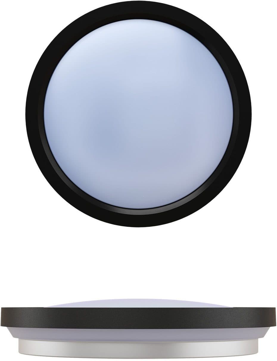 Philips LED Deckenleuchte All-In-One | Schwarz