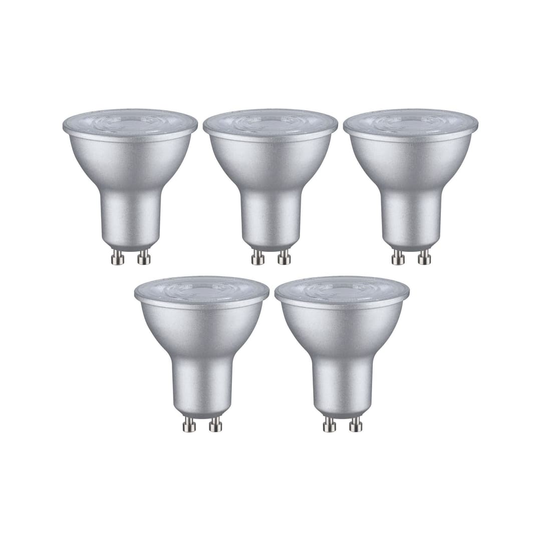Paulmann LED-Leuchtmittel 5er Pack | Silber
