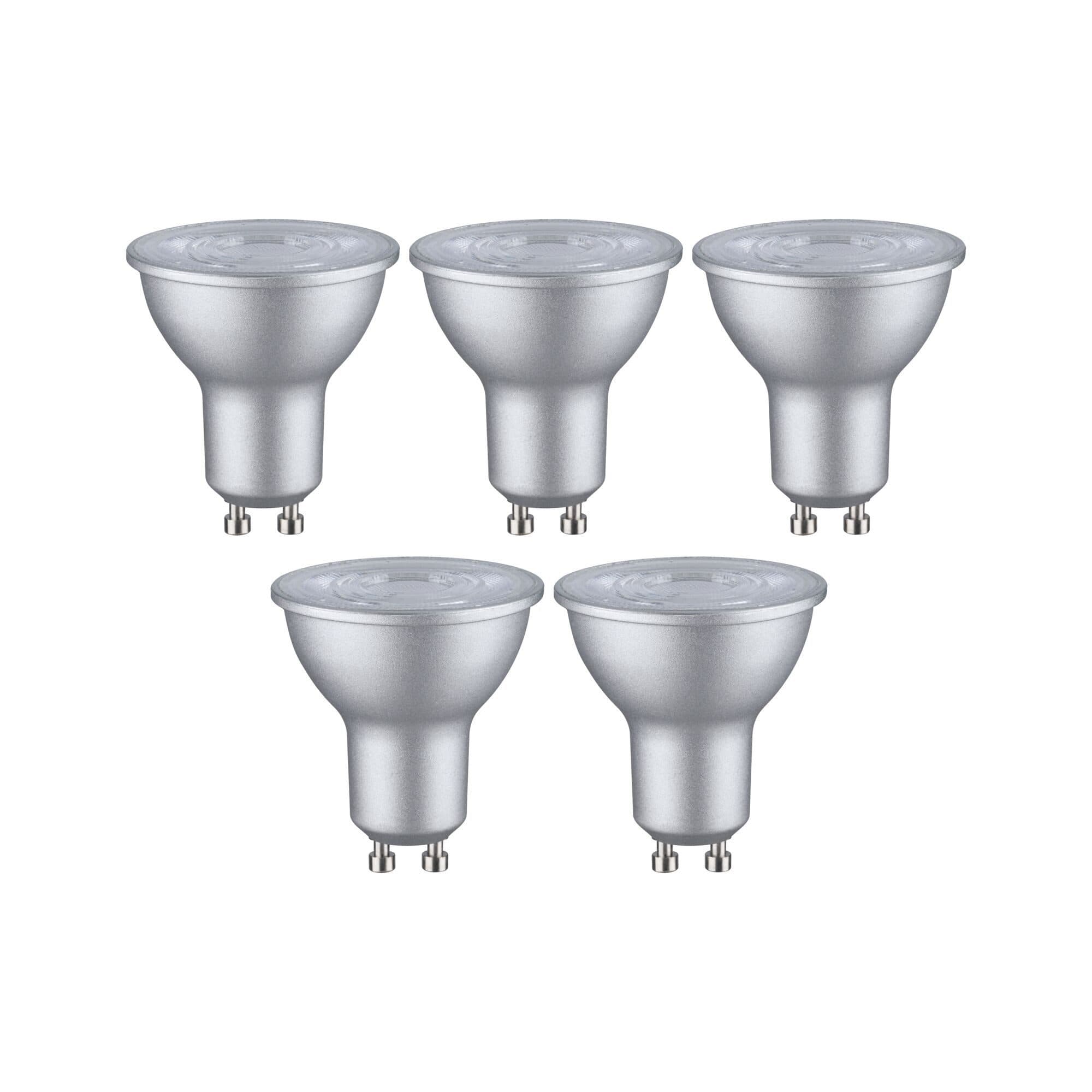 Paulmann LED-Leuchtmittel 5er Pack | Silber