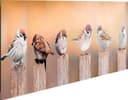 Reinders! Holzbild Deco Panel 30x90 Bird Family | Braun 3