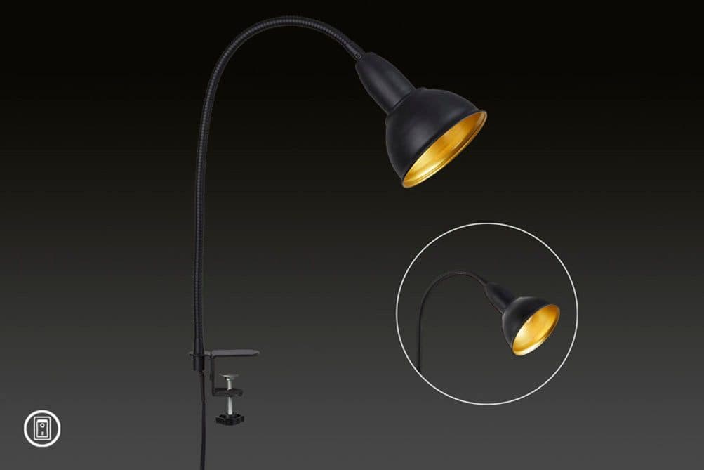 Briloner Leuchten LED Klemmleuchte HYGGE | Schwarz