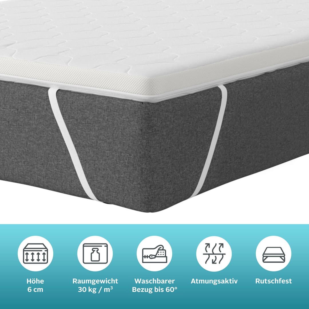 OTTO home Polly Plus Komfort ECO Topper | Weiß