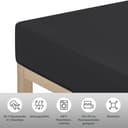 OTTO home Spannbettlaken Cremona | Schwarz 4