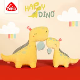 Fehn Kuscheltuch Happy Dino, Schmusetuch | Mehrfarbig