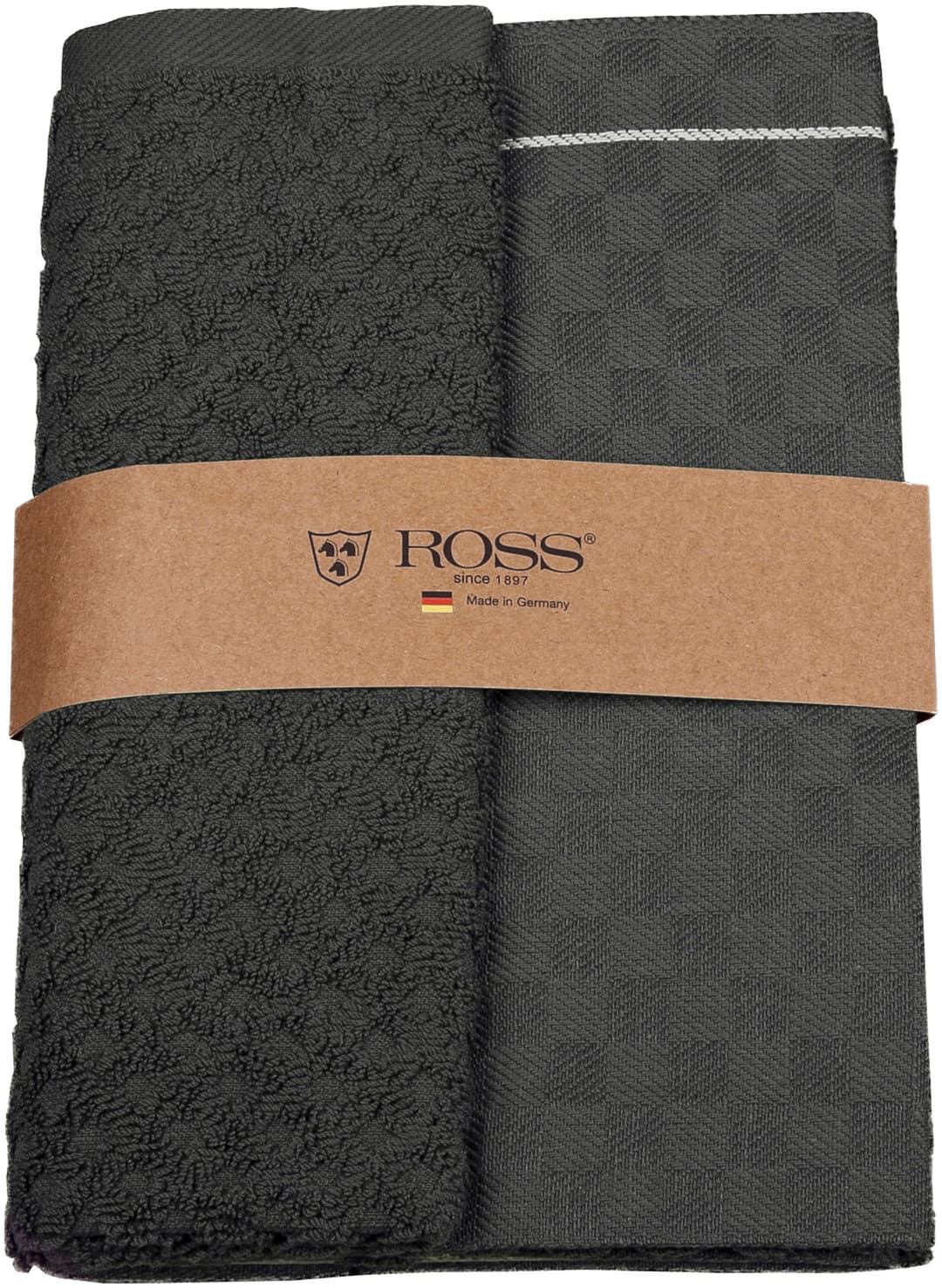 ROSS Geschirrtuch 2er Set 908 | Grau
