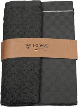 ROSS Geschirrtuch 2er Set 908 | Grau