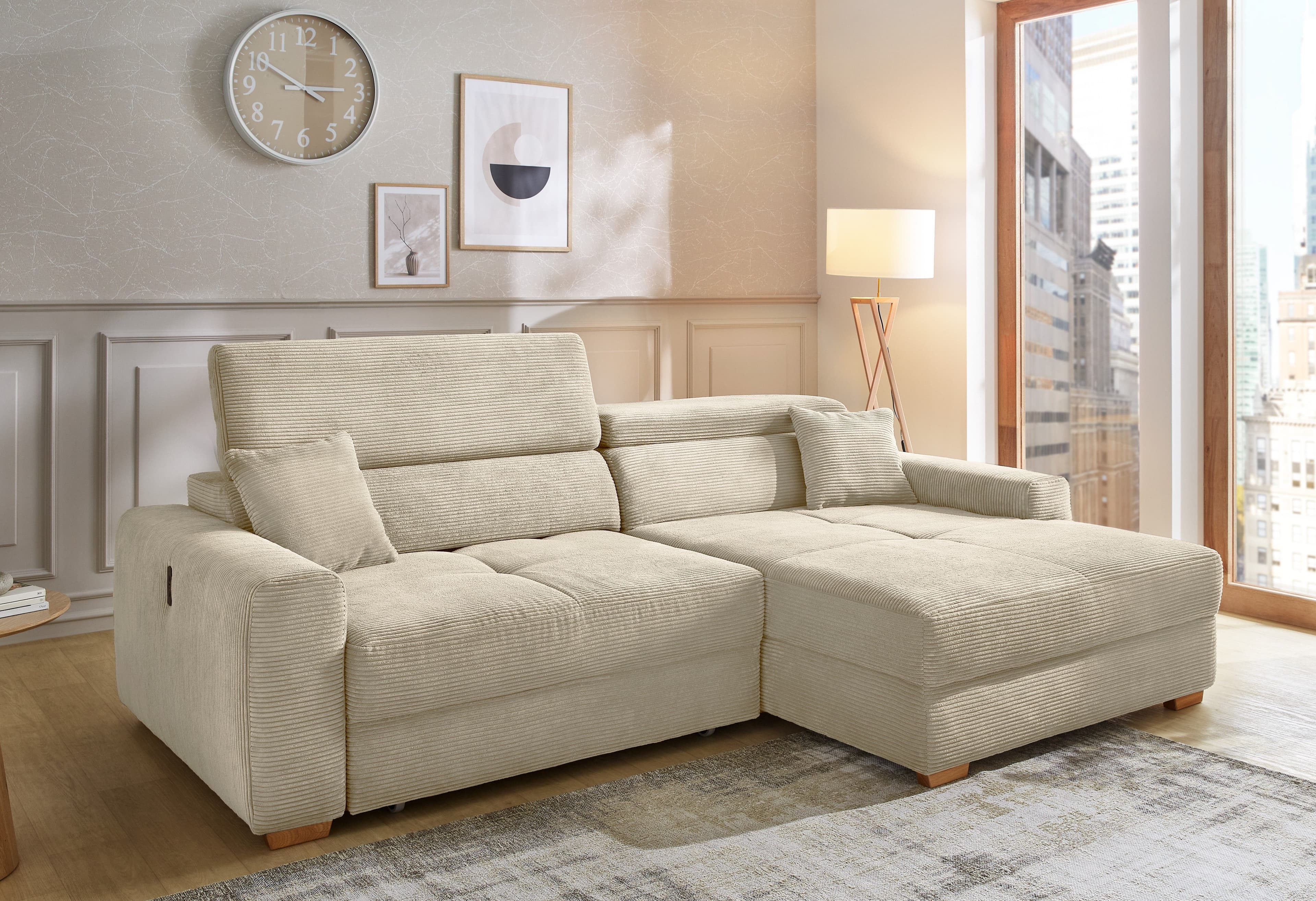 Jockenhöfer Gruppe Ecksofa Slider L-Form | Grau