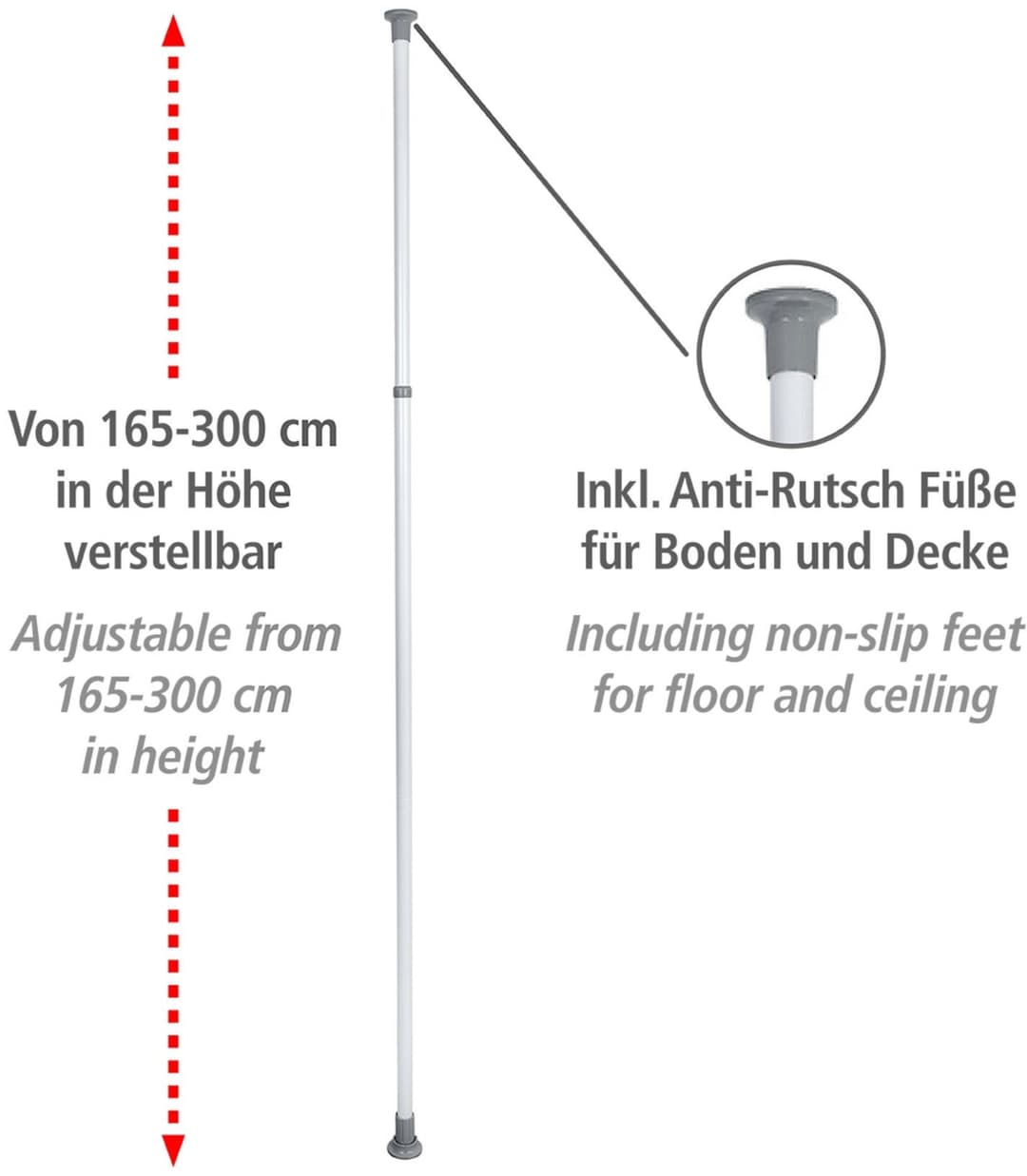 Wenko Teleskopregal Herkules | Weiß