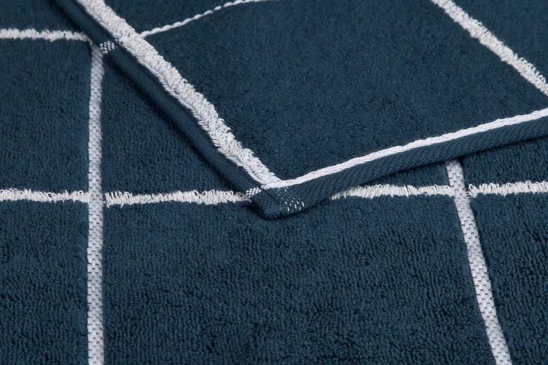 ROSS Duschtuch Cashmere Überkaro | Blau